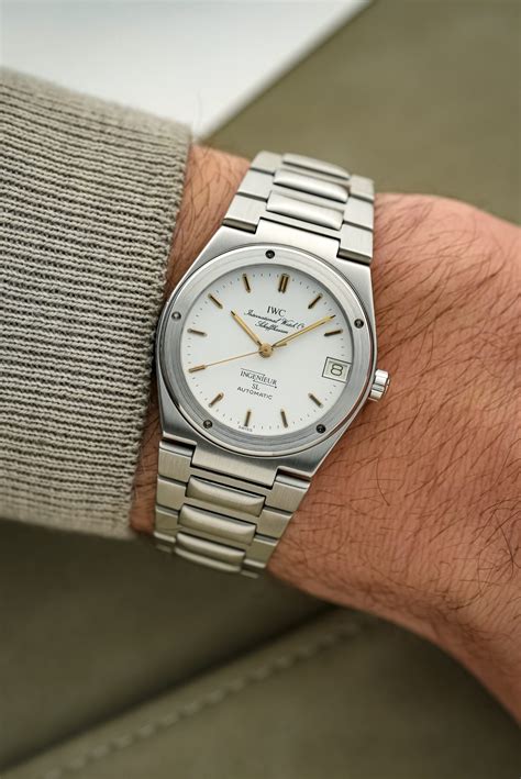 IWC Ingenieur SL white graph paper dial 